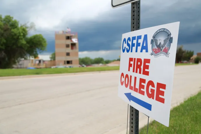 Fire College Sign